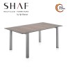 Shaf Master Compact sto za spoljašnji i unutrašnji prostor dimenzija 160x90x73 cm sa površinom u imitaciji drveta