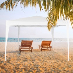Aktive Garden paviljon, poliet/čel, bela, 300x300x250 cm | Outlet BGD
