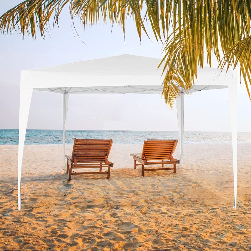 Aktive Garden paviljon, poliet/čel, bela, 300x300x250 cm | Outlet BGD