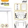 Aktive Garden paviljon, poliet/čel, bela, 300x300x250 cm | Outlet BGD