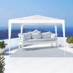 Aktive Garden paviljon, poliet/čel, bela, 300x300x250 cm | Outlet BGD