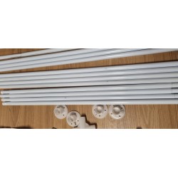 Aktive Garden paviljon, poliet/čel, bela, 300x300x250 cm | Outlet BGD