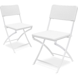 Relaxdays Bastian set dve sklopive stolice, 82x44x50 cm | Outlet BGD