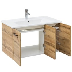 Schildmeyer Nora drveni ormarić za lavabo u dekoru CountryHouse hrasta, 85x46x53 cm outlet