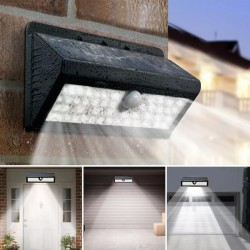 Zidna solarna lampa sa senzorom pokreta, 62 LED | Outlet BGD