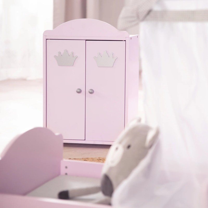 Roba Prinzessin Sophie garderober za lutke, MDF, pink | Outlet BGD