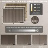 Meidom aluminijumski kupatilski ormarić sa ogledalom i podesivim LED osvetljenjem, dimenzija 100x70x13.8 cm, outlet