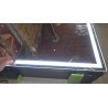 Meidom aluminijumski kupatilski ormarić sa ogledalom i podesivim LED osvetljenjem, dimenzija 100x70x13.8 cm, outlet