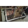 Meidom aluminijumski kupatilski ormarić sa ogledalom i podesivim LED osvetljenjem, dimenzija 100x70x13.8 cm, outlet