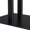 Relaxdays Samostojeći Držač Peškira – Čelik, Crna, 81x49x20cm | Outlet BGD