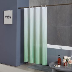 Zavesa za Tuš sa 12 Prstenova – 180x180cm, Zelena | Outlet BGD