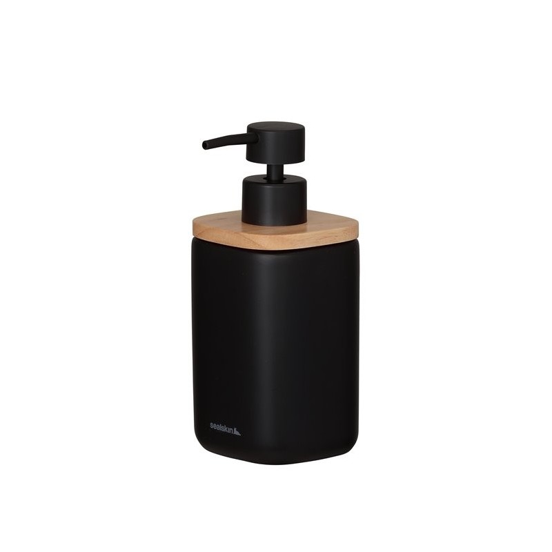 Sealskin Mind Dozator za Sapun – 200ml, Keramika/Drvo, Crna | Outlet BGD