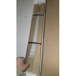 Sivi Schildmeyer Dorina LED kupatilski ormarić sa ogledalom 90x16x71 cm sa tri vrata i staklenim policama