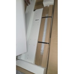 Sivi Schildmeyer Dorina LED kupatilski ormarić sa ogledalom 90x16x71 cm sa tri vrata i staklenim policama