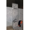 Sivi Schildmeyer Dorina LED kupatilski ormarić sa ogledalom 90x16x71 cm sa tri vrata i staklenim policama