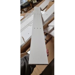 Beli Schildmeyer Dorina LED ormarić sa ogledalom 120x16x75 cm sa puknutom dugačkom daskom za zamenu