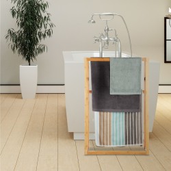 Relaxdays Samostojeći Držač Peškira – Bambus, 90x60x20cm | Outlet BGD