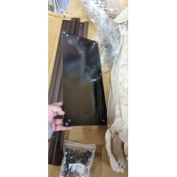 Samostojeći Držač Peškira – Metal/Staklo, Crna/Bronza, 80x45x20cm | Outlet BGD