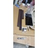 Samostojeći Držač Peškira – Metal/Staklo, Crna/Bronza, 80x45x20cm | Outlet BGD