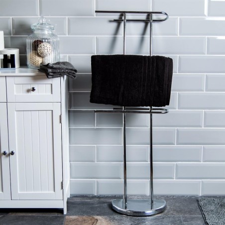 Bath Vida Samostojeći Držač Peškira – Hrom, 104x39x19cm | Outlet BGD