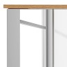 Elegantan Schildmeyer Padua viseći kupatilski element sa LED svetlom, troja vrata sa ogledalima i hrast dekorom, 71x72x16cm