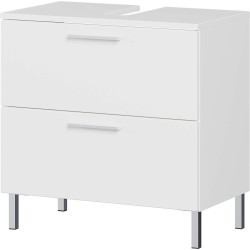 Beli Germania Arvada ormarić ispod lavaboa 60x60x35 cm sa metalnim ručkama i nogarima