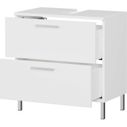 Beli Germania Arvada ormarić ispod lavaboa 60x60x35 cm sa metalnim ručkama i nogarima