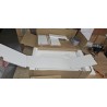 Beli Germania Arvada ormarić ispod lavaboa 60x60x35 cm sa metalnim ručkama i nogarima, outlet sa naprslinom kod nogice