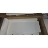Beli Germania Arvada ormarić ispod lavaboa 60x60x35 cm sa metalnim ručkama i nogarima, outlet sa naprslinom kod nogice