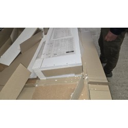 Xonox Vira beli kupatilski ormarić ispod lavaboa u visokom sjaju sa tri vrata