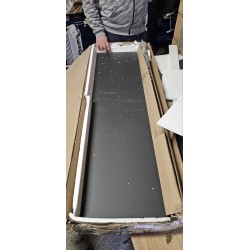 Antracit Posseik Homeline visoki ormarić 35x150x30 cm, outlet bez vrata sa udarcem na bočnoj strani
