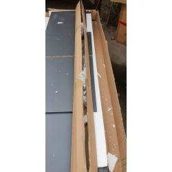 Antracit Posseik Homeline visoki ormarić 35x150x30 cm, outlet bez vrata sa udarcem na bočnoj strani
