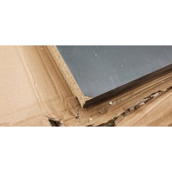 Antracit Posseik Homeline visoki ormarić 35x150x30 cm, outlet bez vrata sa udarcem na bočnoj strani