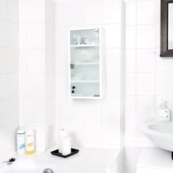 Relaxdays EMERGENCY XXL ormarić za prvu pomoć od čelika i stakla, sa oguljenom farbom u gornjem ćošku