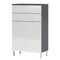 Germania Mauresa Komoda za Kupatilo – Bela/Grafit, 60x97x34cm | Outlet BGD