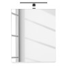 Beli Loftscape Salsa ormarić za kupatilo sa ogledalom i LED rasvetom 50x60x20 cm sa manjom naprslinom daske