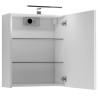 Beli Loftscape Salsa ormarić za kupatilo sa ogledalom i LED rasvetom 50x60x20 cm sa manjom naprslinom daske