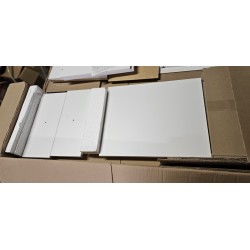 Beli Schildmeyer Jonte II ormarić za kupatilo 41x119x33 cm sa nogarima i ručkama od hrasta, outlet sa oštećenjem pri dnu