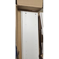 Beli Schildmeyer Jonte II ormarić za kupatilo 41x119x33 cm sa nogarima i ručkama od hrasta, outlet sa oštećenjem pri dnu