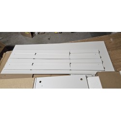 Beli Schildmeyer Jonte II ormarić za kupatilo 41x119x33 cm sa nogarima i ručkama od hrasta, outlet sa oštećenjem pri dnu