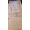 Visoka kupatilska polica u sivoj boji sa dva zatvorena odeljka i dve otvorene police, 39.5x19.5x170 cm