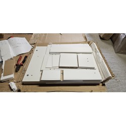 Beli uski FMD Nora ormarić sa fiokom i izvlačnim delom dimenzija 20x45x61 cm