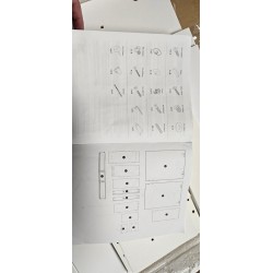 Beli uski FMD Nora ormarić sa fiokom i izvlačnim delom dimenzija 20x45x61 cm