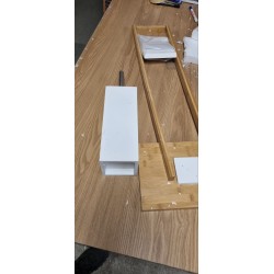 Zeller WC Garnitura – Bambus/MDF, Bela | Outlet BGD