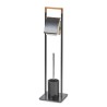 Zeller Tebelot WC Garnitura – Bambus/Metal, 19x74.5x19cm | Outlet BGD
