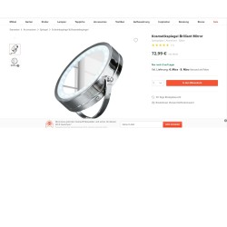 Kleine Wolke Brillant Ogledalo – LED, Prečnik 17.5cm | Outlet BGD