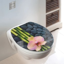 Bela Wenko SPA WC daska od Duroplasta sa akrilnom površinom i vidljivom naprslinom blizu šarke nastalom u transportu