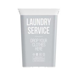 Kis Chic korpa za veš, siva, 60L, 44x35x61 cm | Outlet BGD