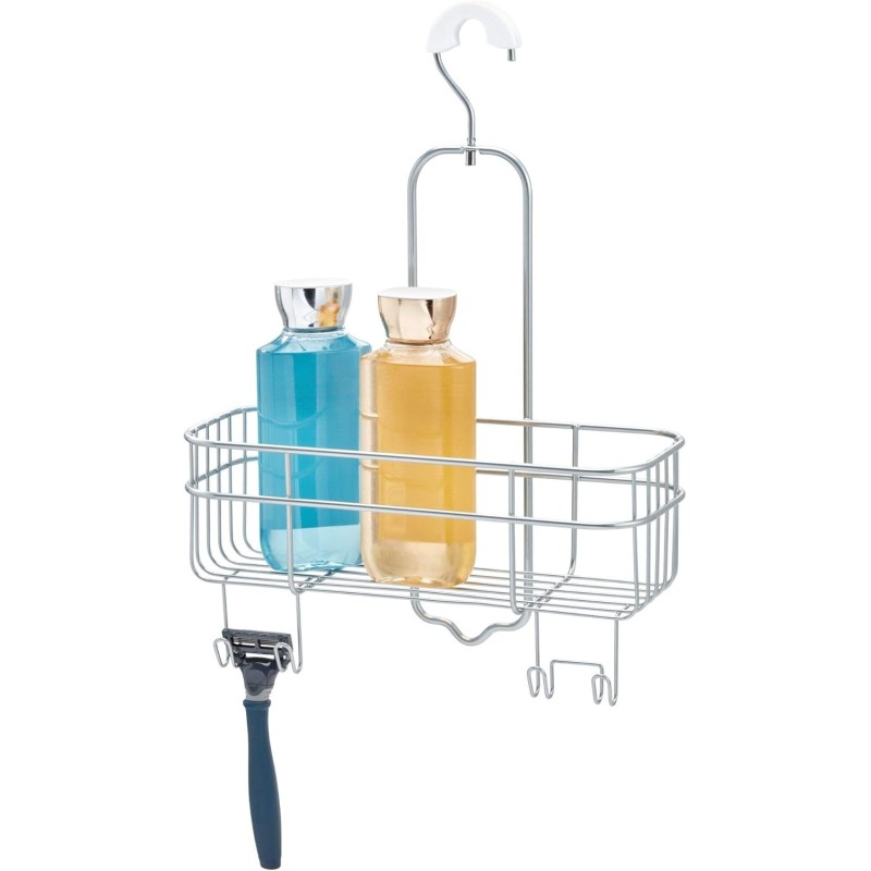 Inter Design polica za tuš kabinu, srebrna,27.94x11.43x37.74 | Outlet BGD