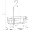 Inter Design polica za tuš kabinu, srebrna,27.94x11.43x37.74 | Outlet BGD